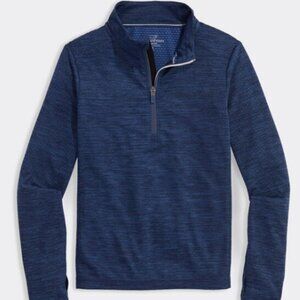 Vineyard Vines Boys' Sankaty Quarter-Zip Navy Size Medium (12-14)